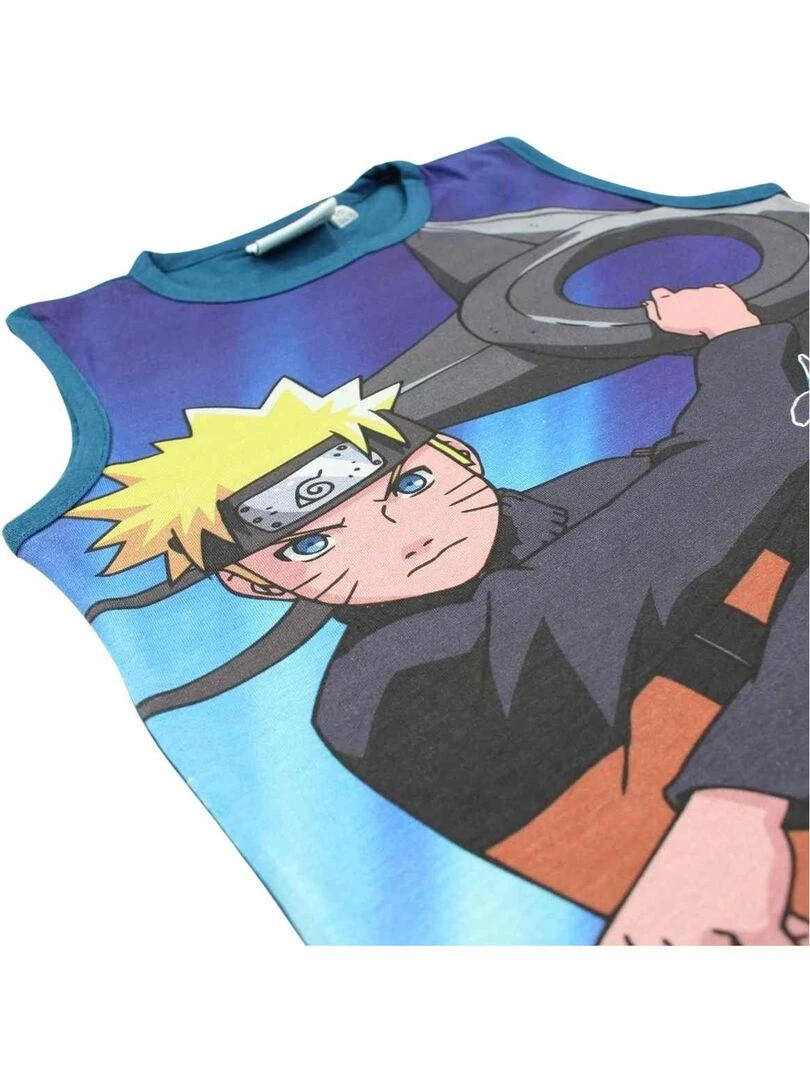 Disney   Ensemble T shirt short garçon Imprimé Naruto   Bleu marine