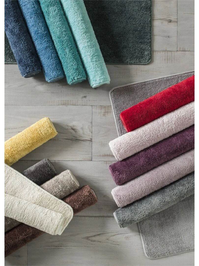 Guy Levasseur   Tapis de bain en polyester uni   Jaune