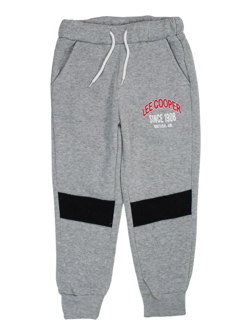 Lee Cooper   Ensemble ​​Sweat pantalon garçon Imprimé Logo   Gris