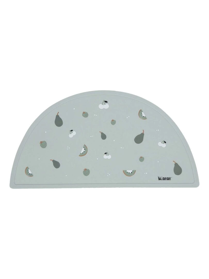 Set de table en silicone alimentaire fruits Vert