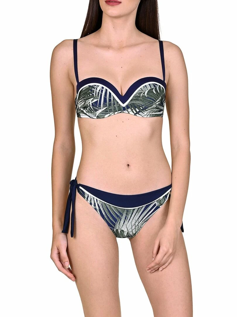 Bas maillot de bain à nouettes Buenos Aires   Bleu
