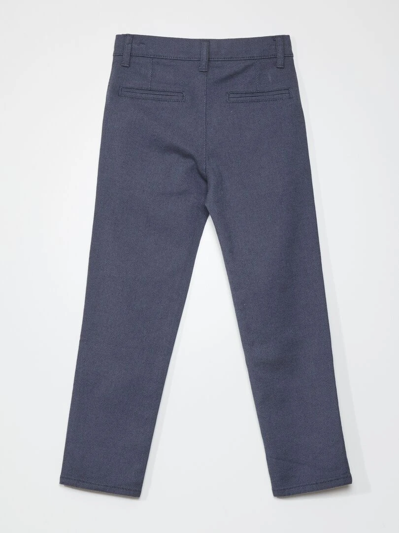 Pantalon en maille piqué Bleu