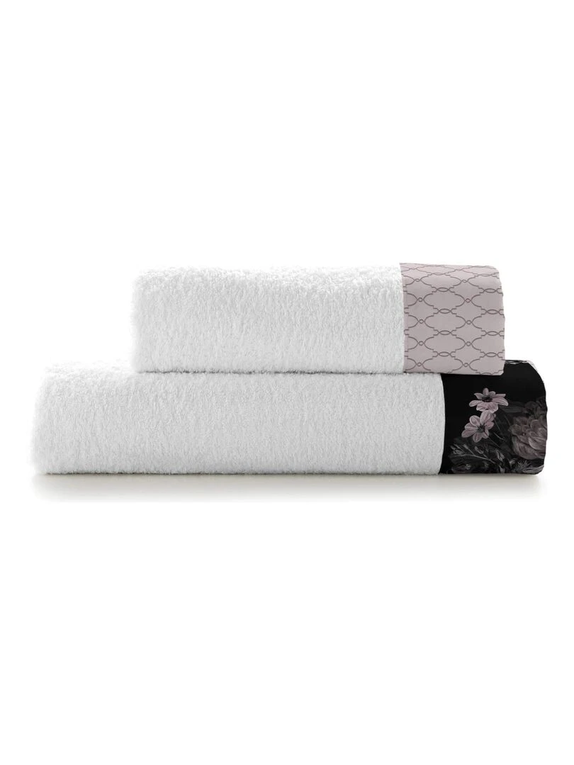 Lot de serviettes Onyx "Happyfriday" Blanc