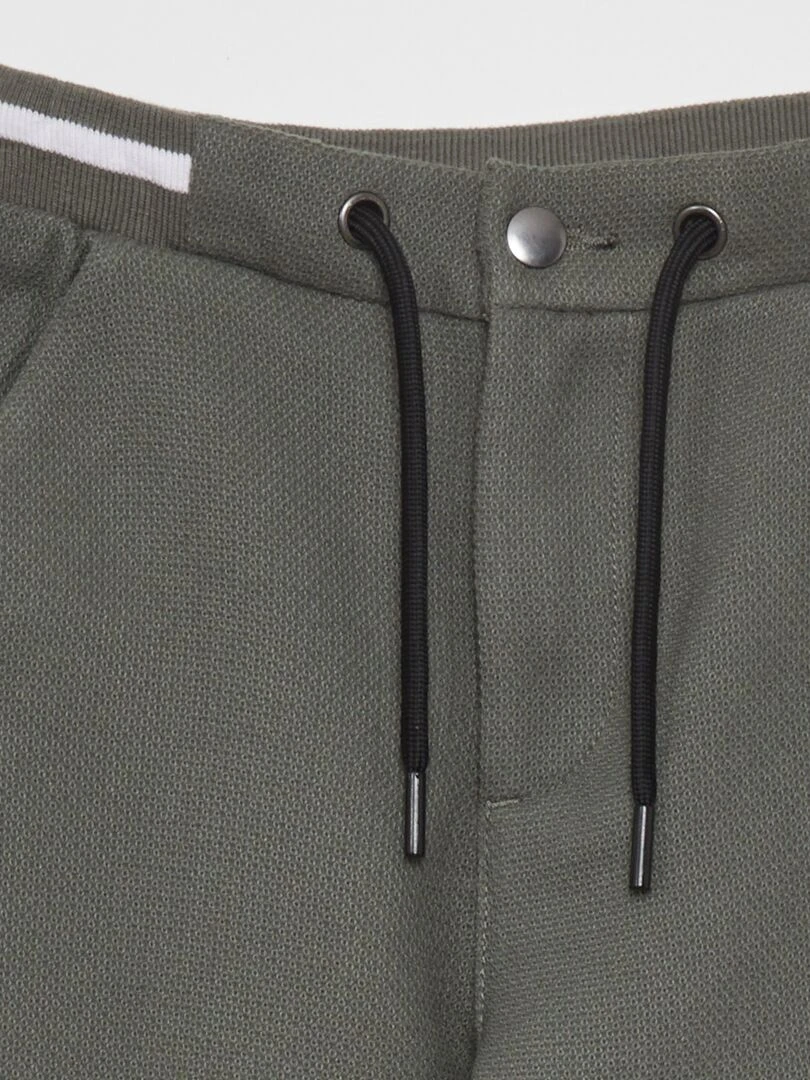 Pantalon de jogger façon tweed   Vert