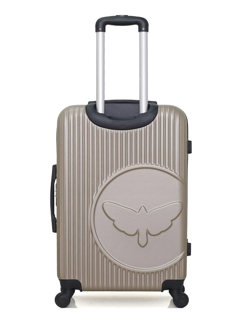LPB LUGGAGE   VALISE WEEKEND ABS AGATA 4 ROUES 65 CM   Beige