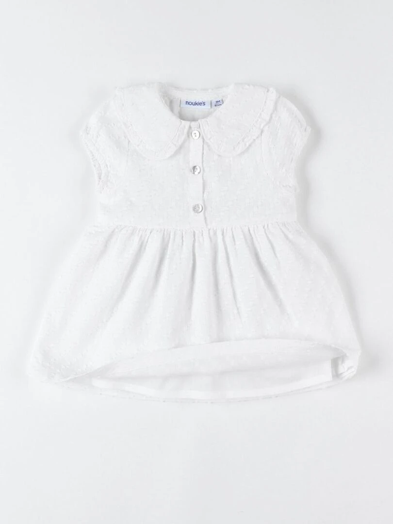 Set cérémonie robe + bloomer + bandeau    Noukie's   Blanc