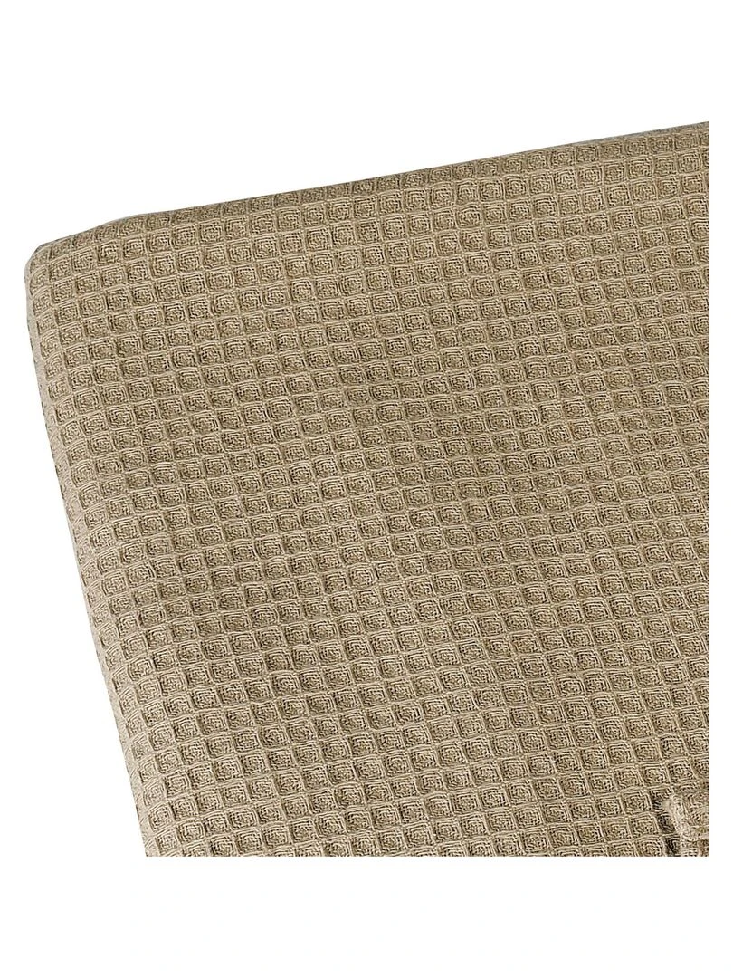 Plaid en nid d'abeille Taupe