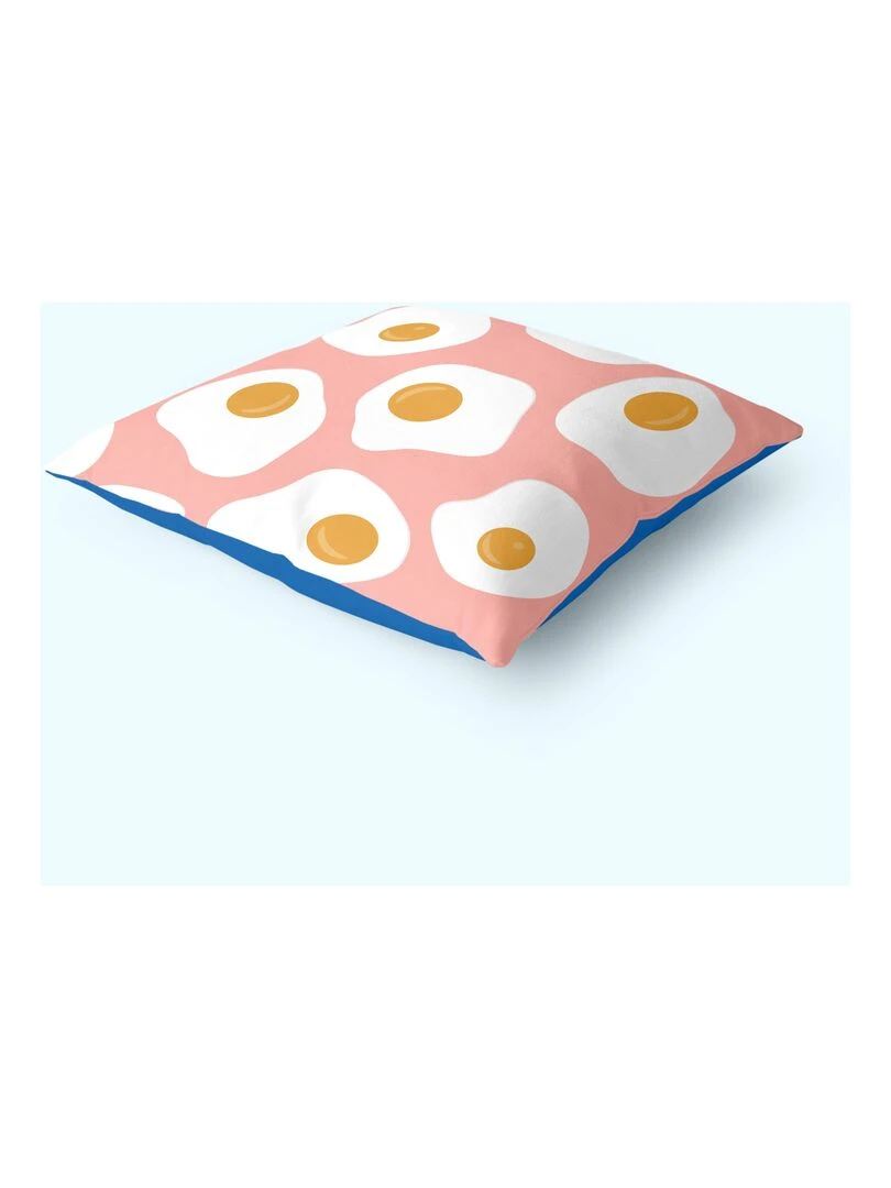 Housse de coussin décoratif Yummy "Happyfriday"   Blanc