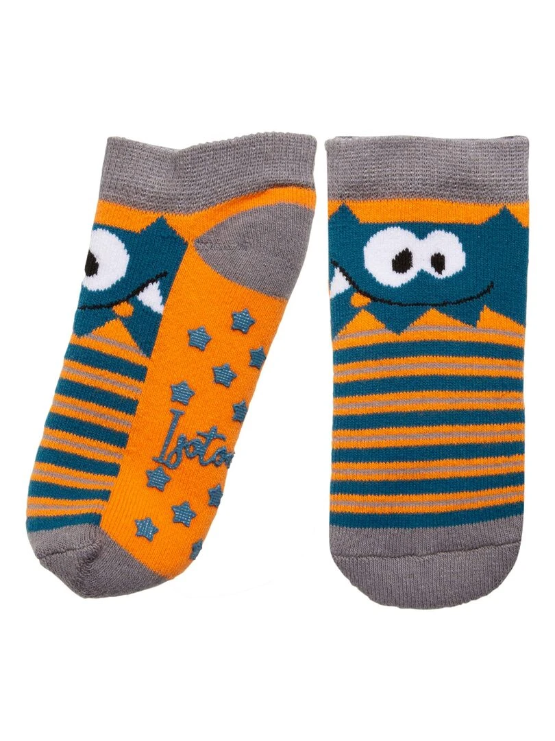 Chaussettes antidérapantes monstre 19/26 Multicolore