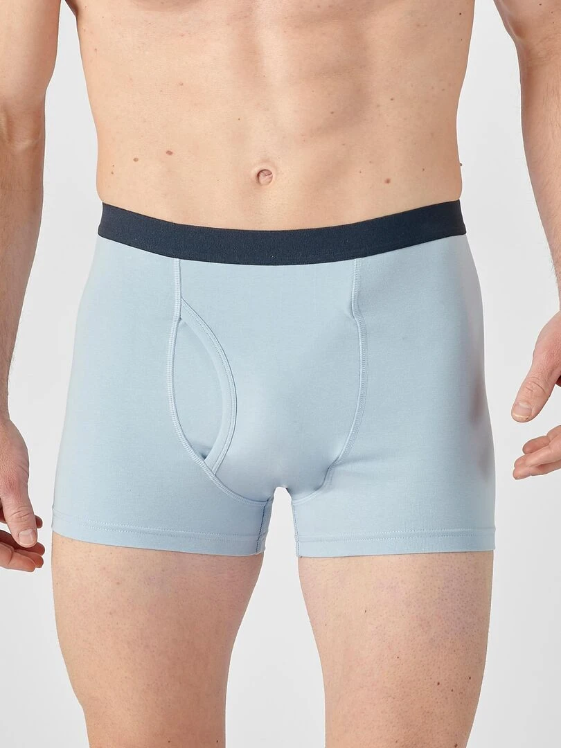 Lot de 3 boxers ouverts Damart Gris Bleu