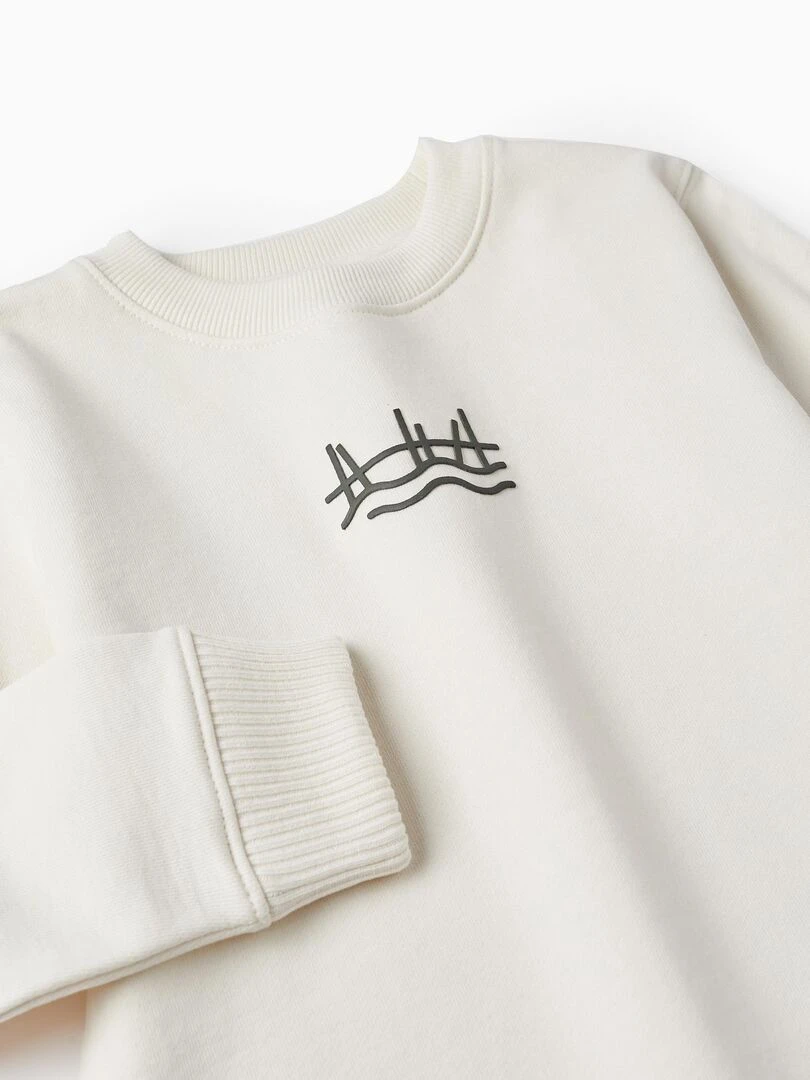 Pull en coton pour garçon 'Comporta'  ATLANTIC COMPANY   Beige clair