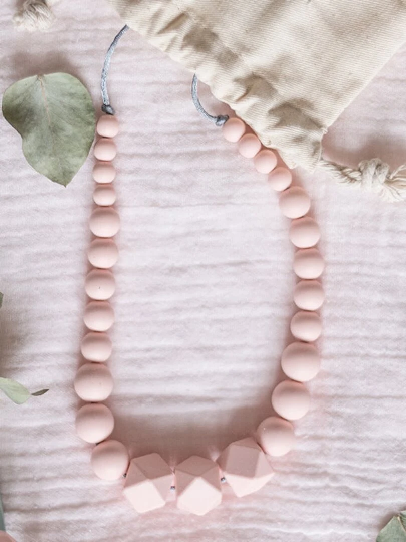 Collier d'allaitement Constance Hexagonal   Rose pâle