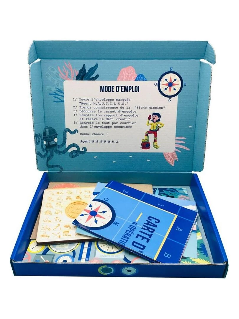 L'enquête par courrier : les fonds marins :enfant   N/A