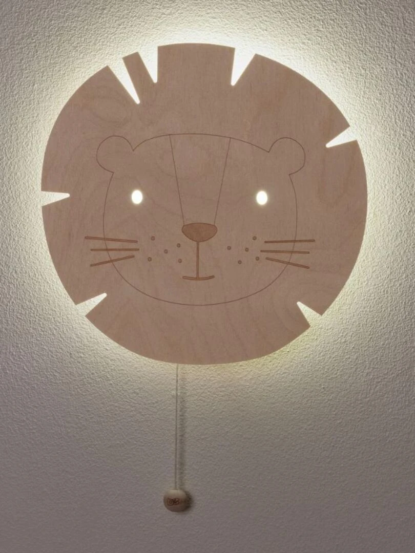 Applique murale lion Wonder Beige