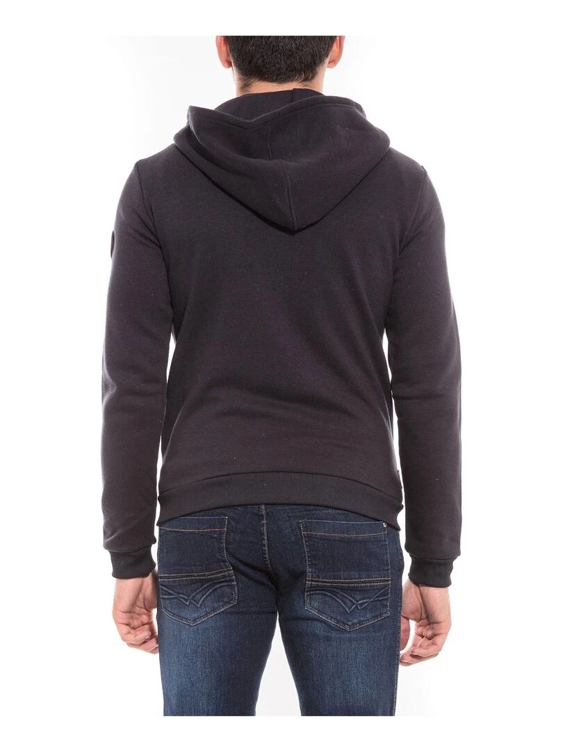 Sweat zippé capuche blouson WAPALA Bleu marine