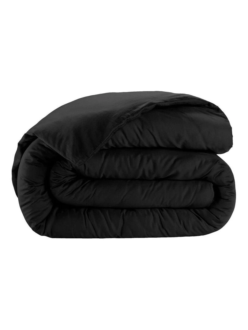 Housse de couette Satin de Coton   Noir