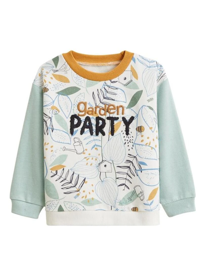 Sweat shirt bébé Garden Party Vert