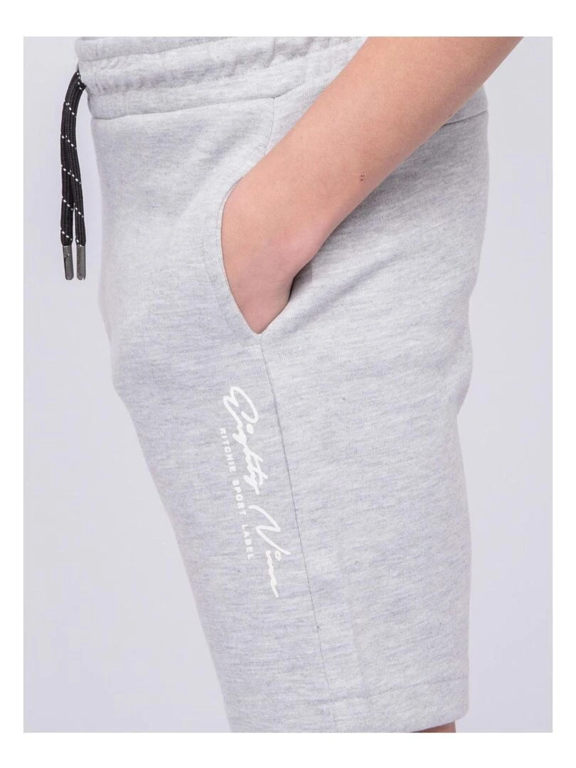 Bermuda molleton BELLO J   Gris chiné