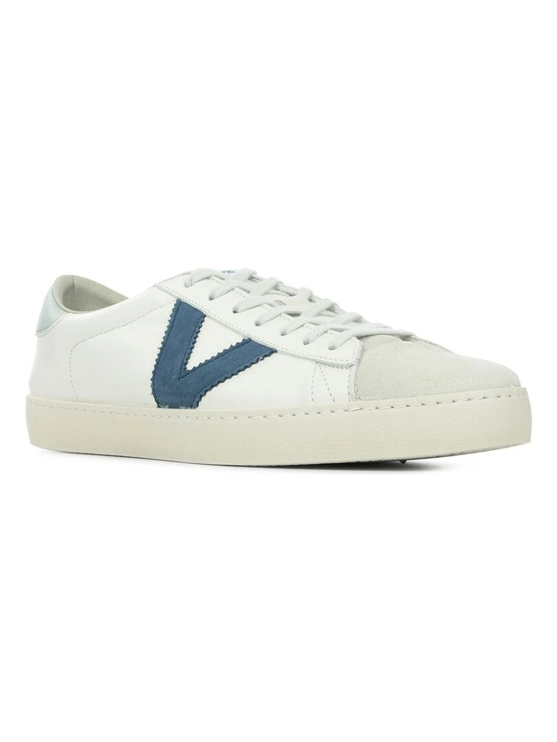 Baskets Victoria Berlin Piel Contraste Blanc Bleu