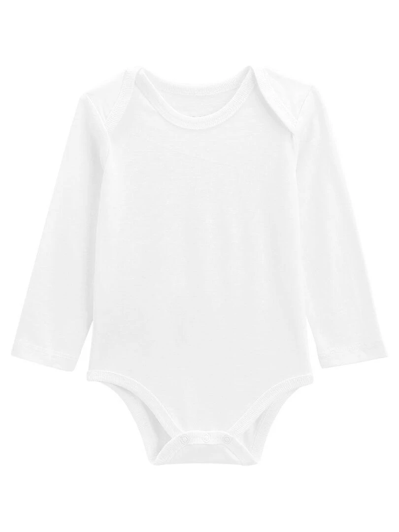 Lot de 3 bodies bébé manches longues   Gris Gris