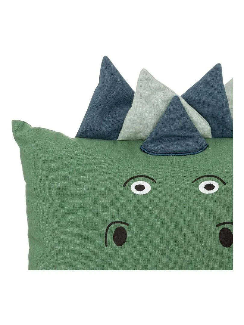 Coussin carré dino Vert