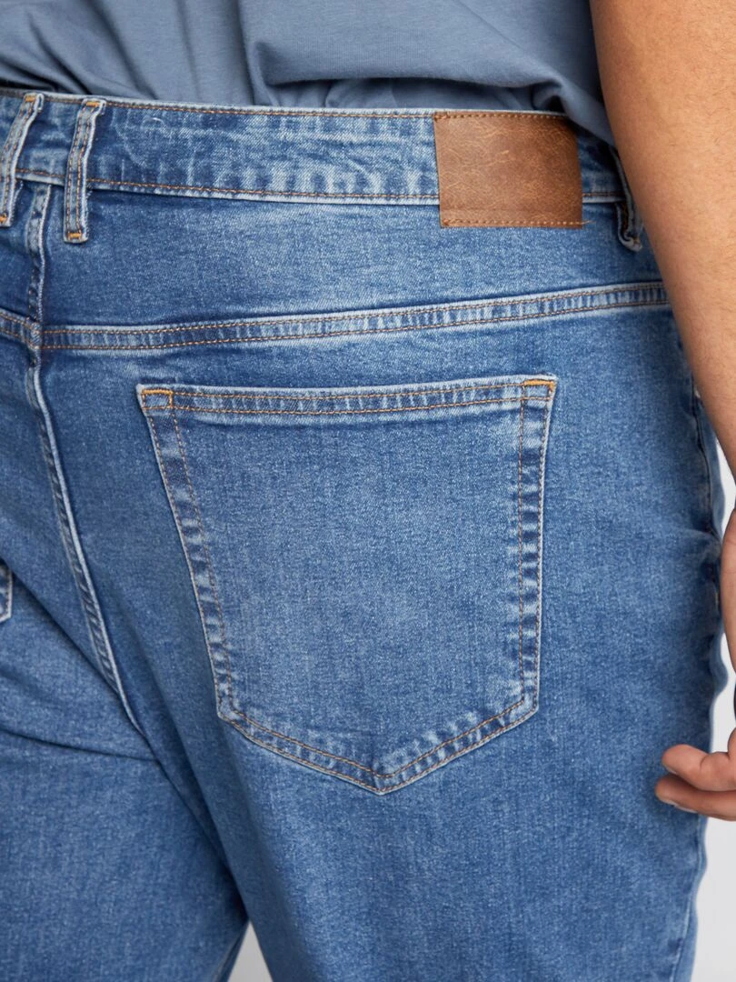 Jean slim à 5 poches   L30   Bleu