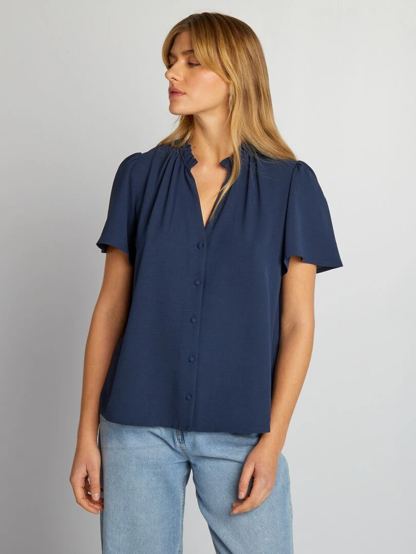 Blouse fluide   Marine