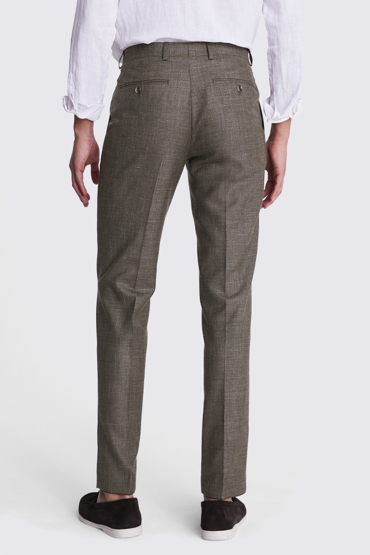 Regular Fit Green Puppytooth Trousers   Buy Online at Moss