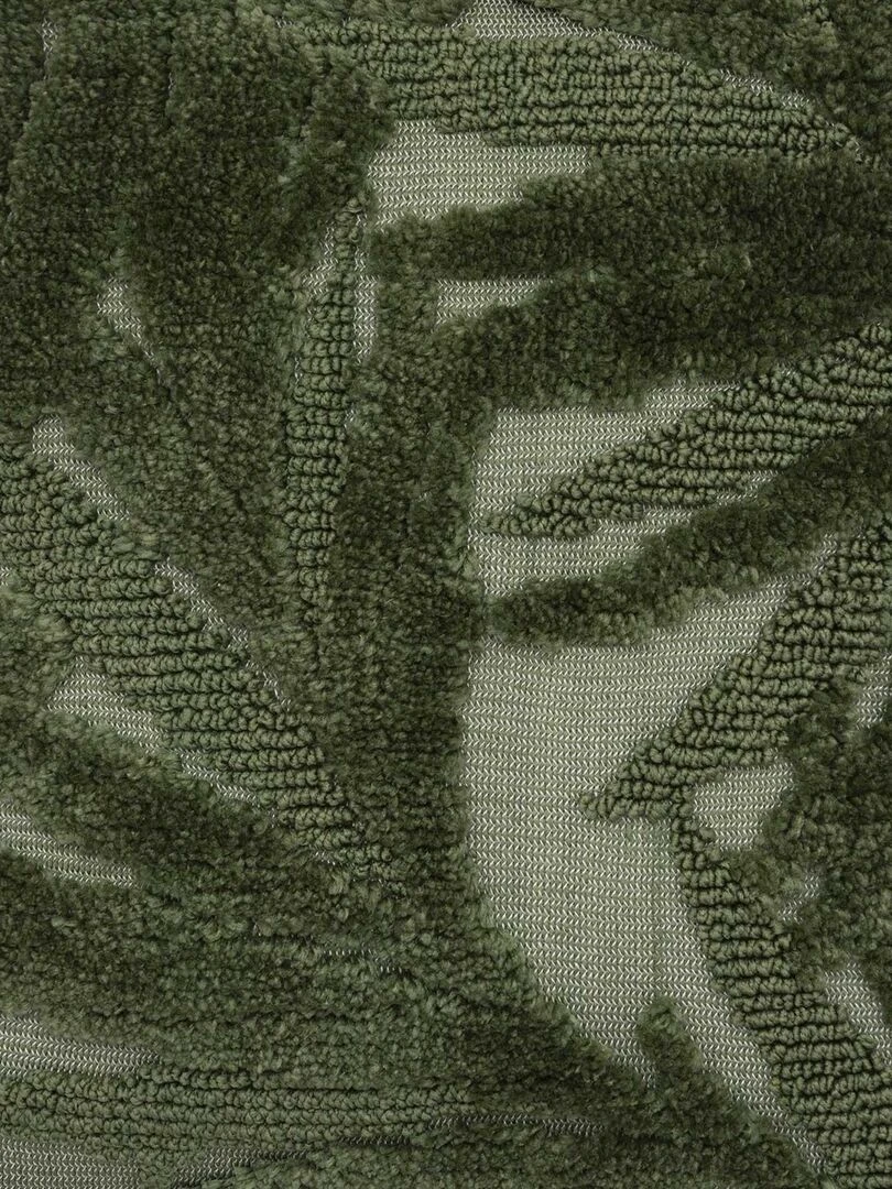 Coussin en velours tufté Vert