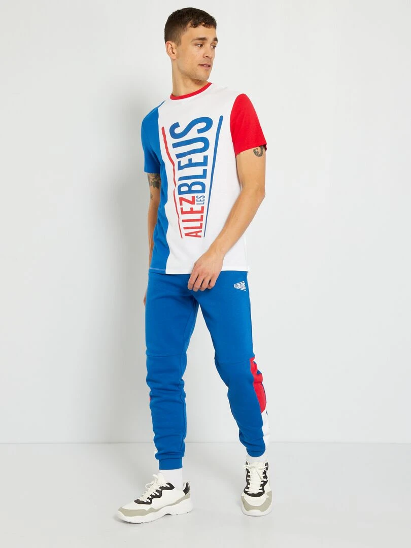 T shirt 'Allez les bleus' Bleu/blanc/rouge