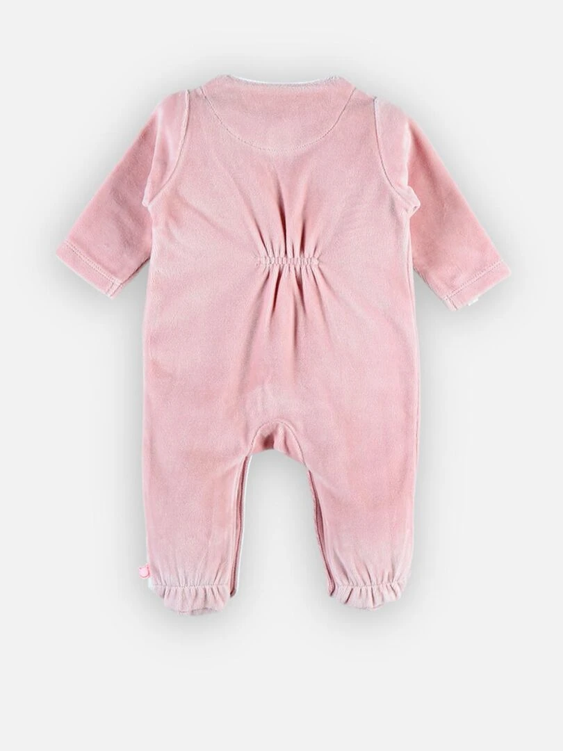 Pyjama dors bien girafe en velours Noukie's Rose