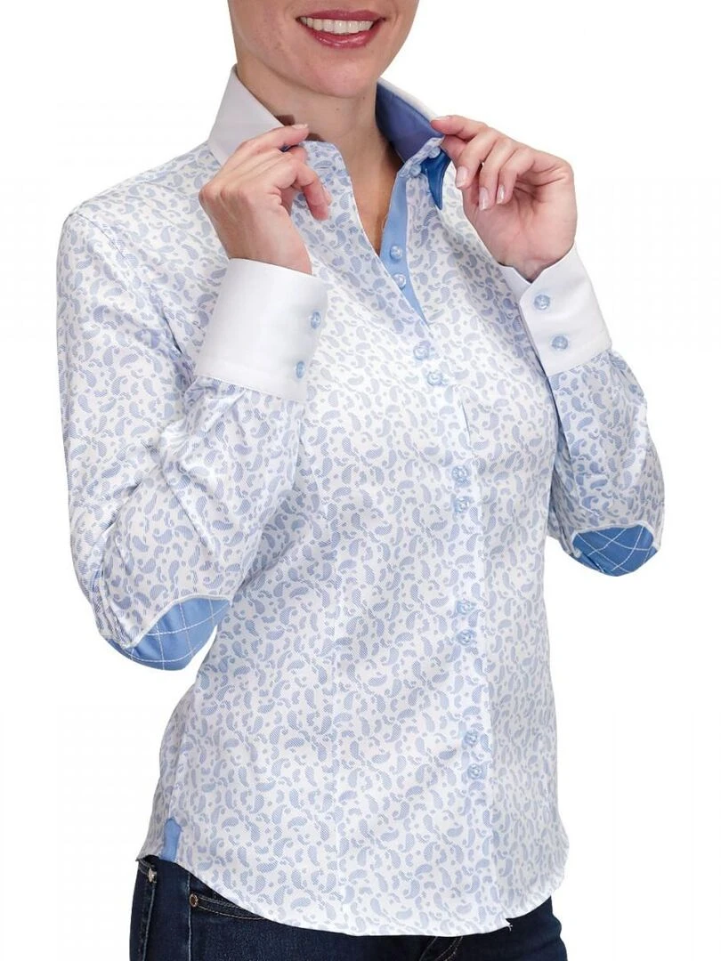 Chemise à coudières DROOPY Bleu