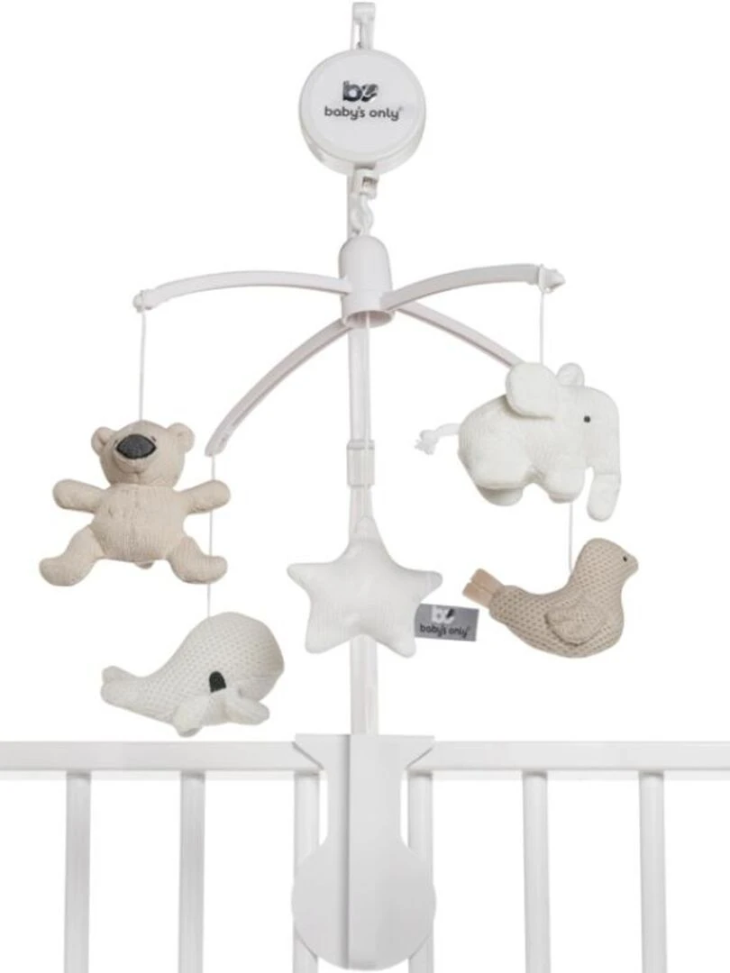 Mobile musical animaux beige Beige