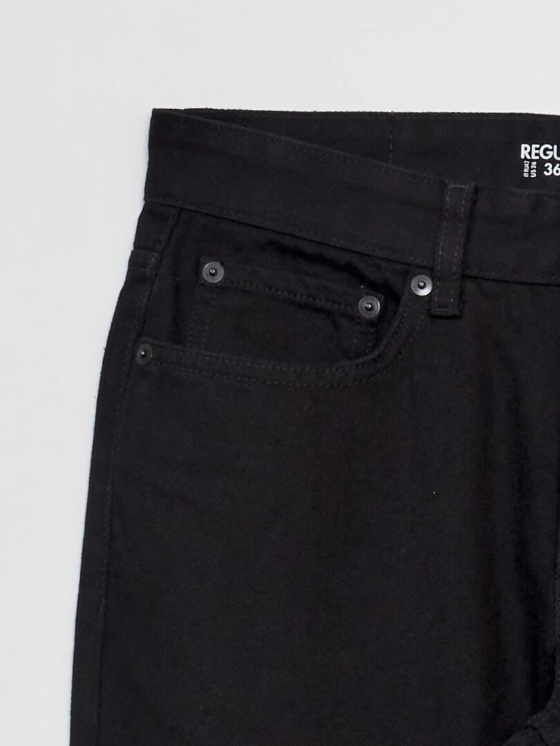 Jean droit   L32   Noir