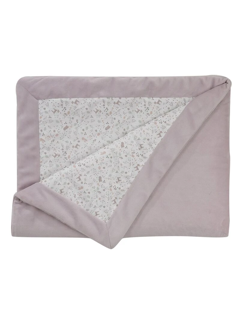 Couverture double face esprit enchanté Mauve lilas