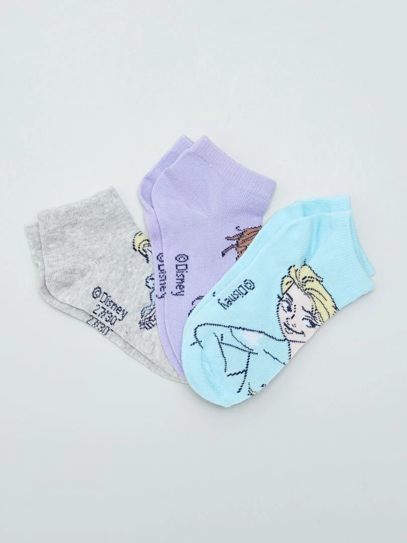Lot de 3 paires de chaussettes 'Reine des neiges' GRIS