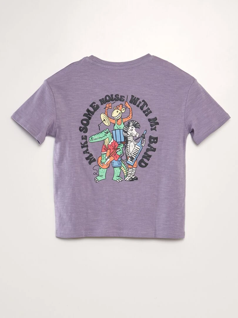 T shirt loose imprimé   Violet