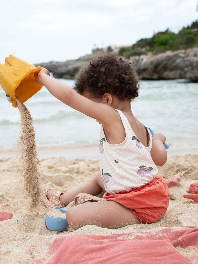Kit de jouets de sable pour bébé 6 pièces Toni Jaune moutarde