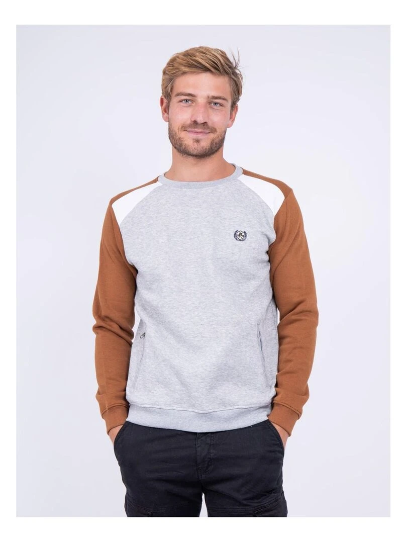 Sweat col rond WORMUNT Marron
