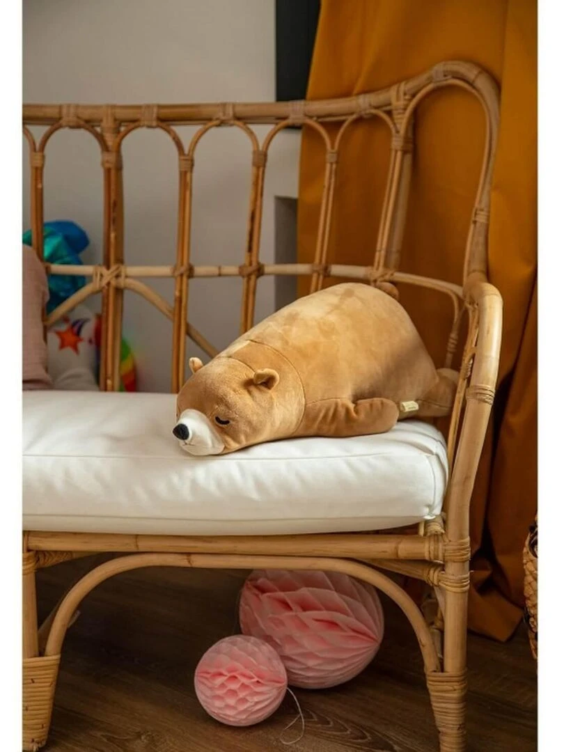 Grande peluche Nemu Nemu Cookie Ours brun (53 cm)   Marron