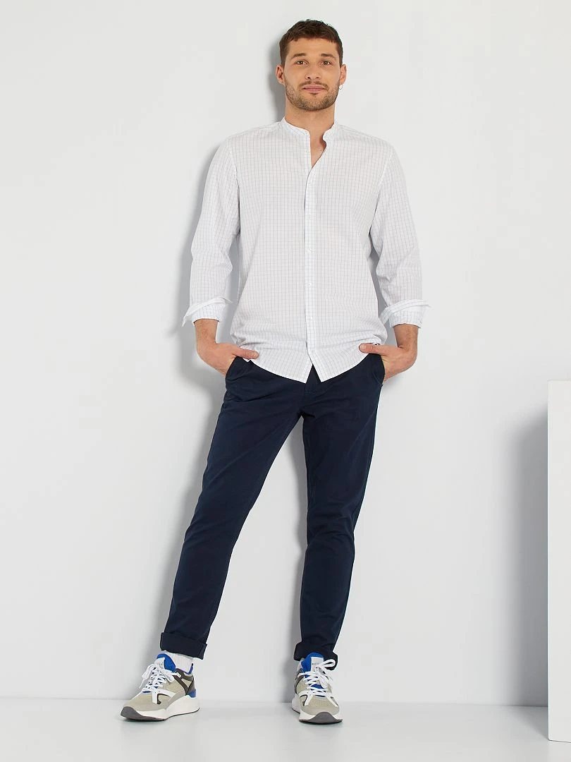 Chino slim L38 +1m95   bleu marine