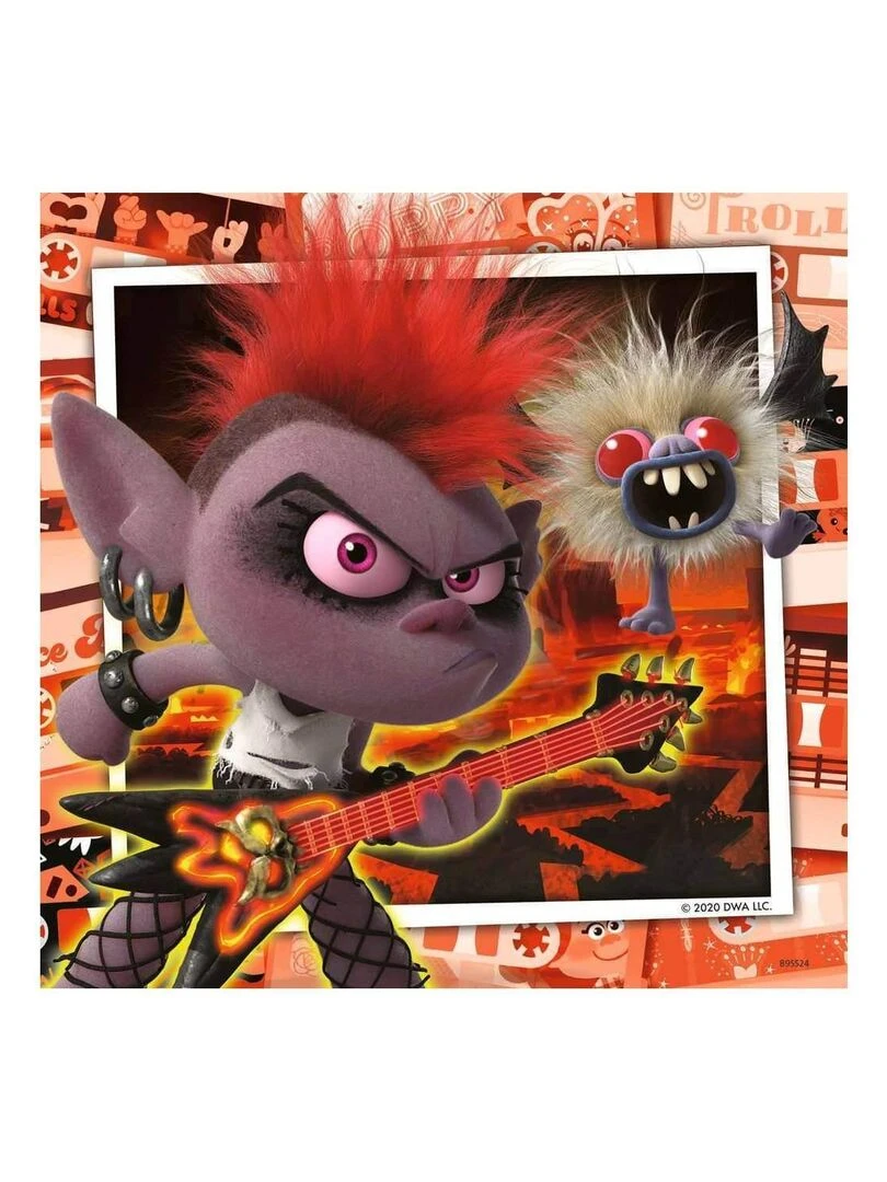 Puzzle 3 x 49 pièces Les trolls : Tournée mondiale   N/A
