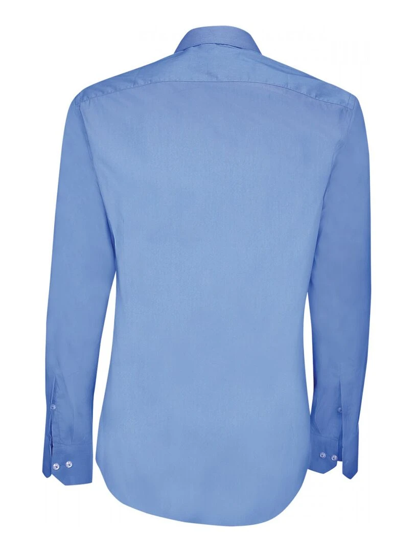Chemise en popeline COVENTRY Bleu ciel