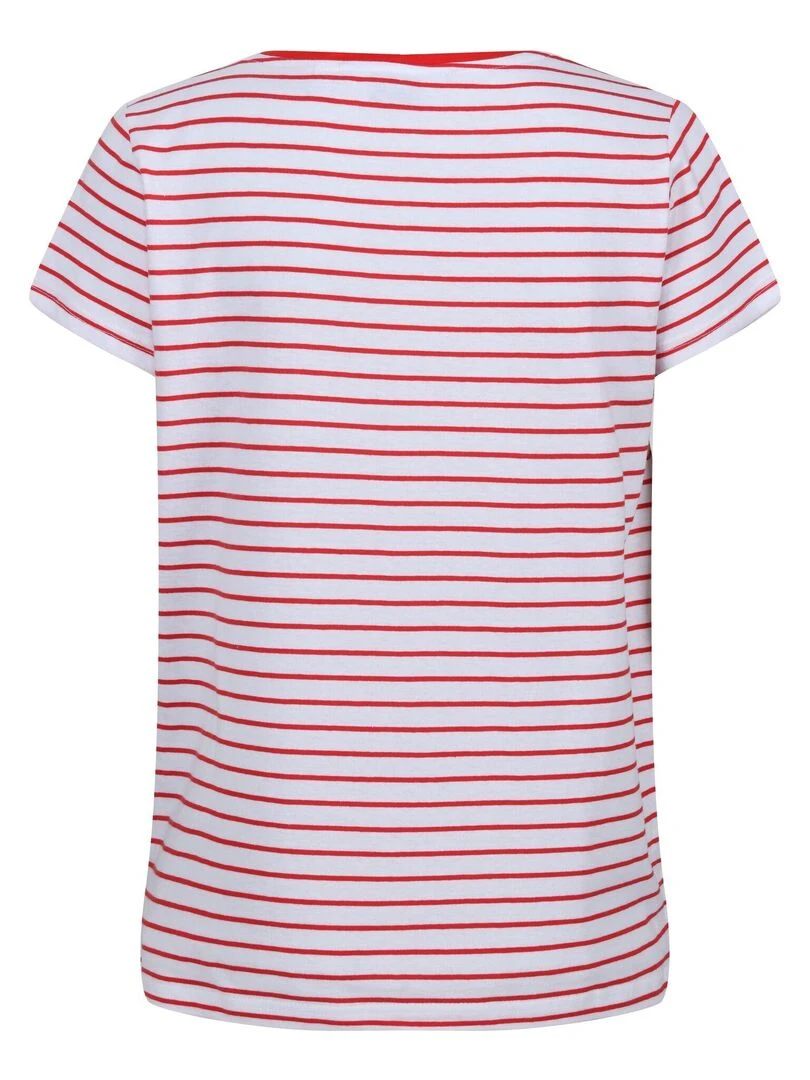 Regatta T shirt ODALIS HELLO SUMMER Blanc Rouge