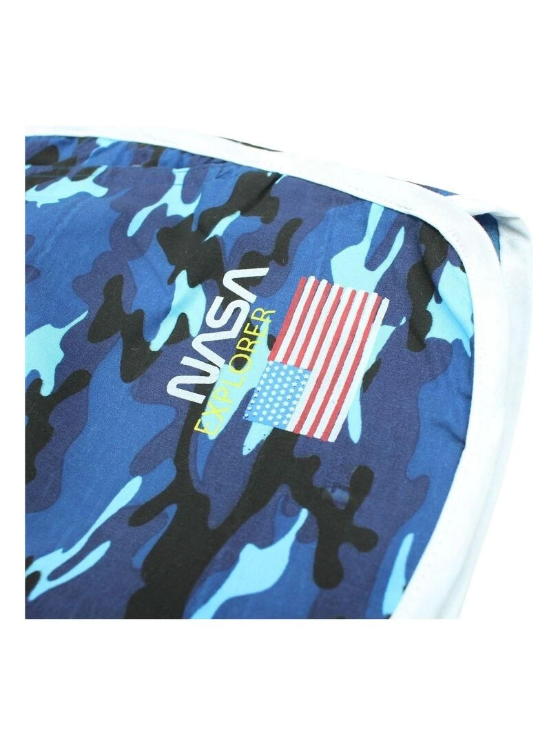 Nasa   Short De Bain garçon imprimé logo   Bleu