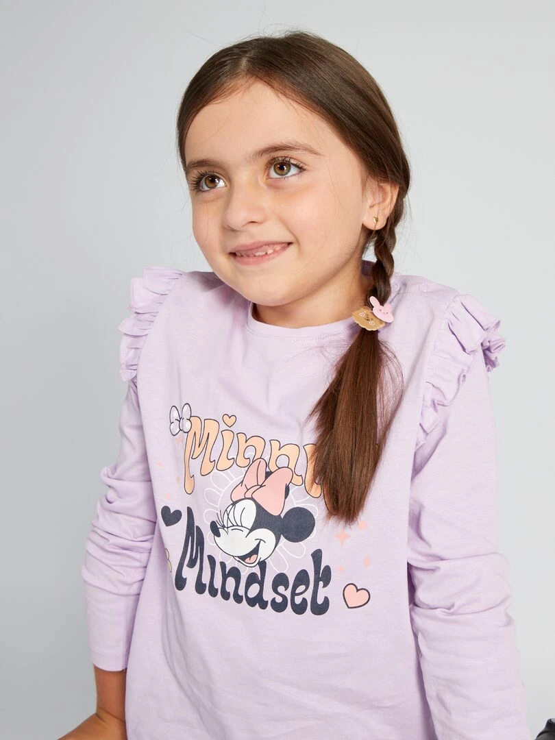 T shirt 'Disney' manches longues   So Easy   Mauve
