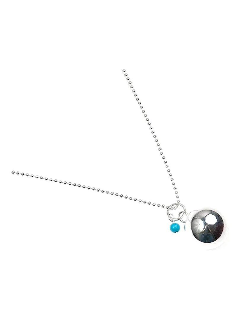 Bola de Grossesse Perle Turquoise Argenté