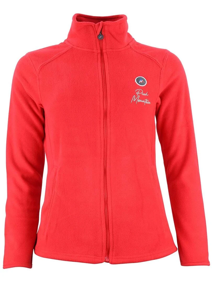 Blouson polaire femme ADARO Rouge