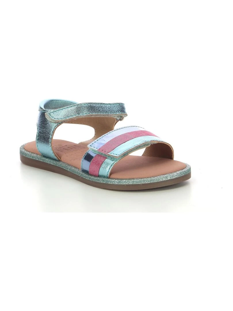 Sandales Cuir Paganisa Bleu