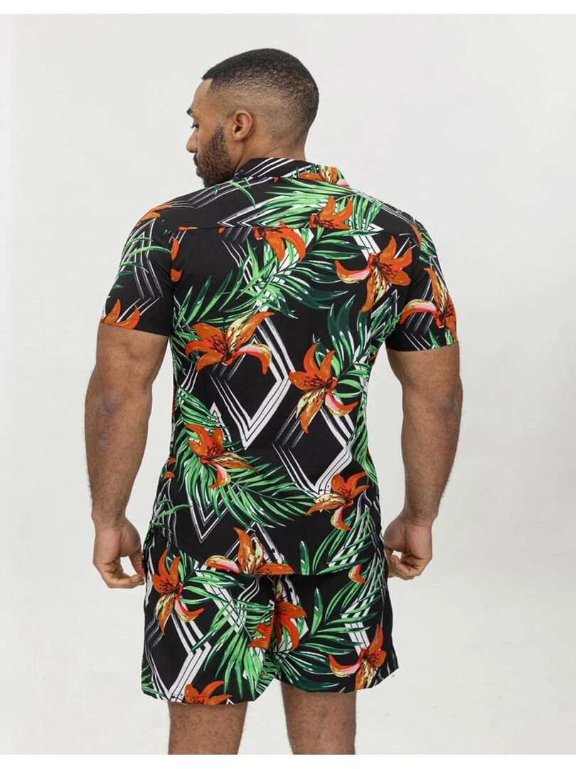 Ensemble Short Chemise Kebello   Noir Noir